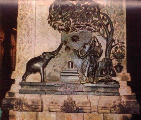 Elephant and Spider Story at Thiruvaanikavu 