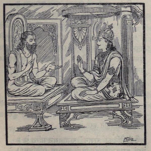 Yudhishtra meets Vidura